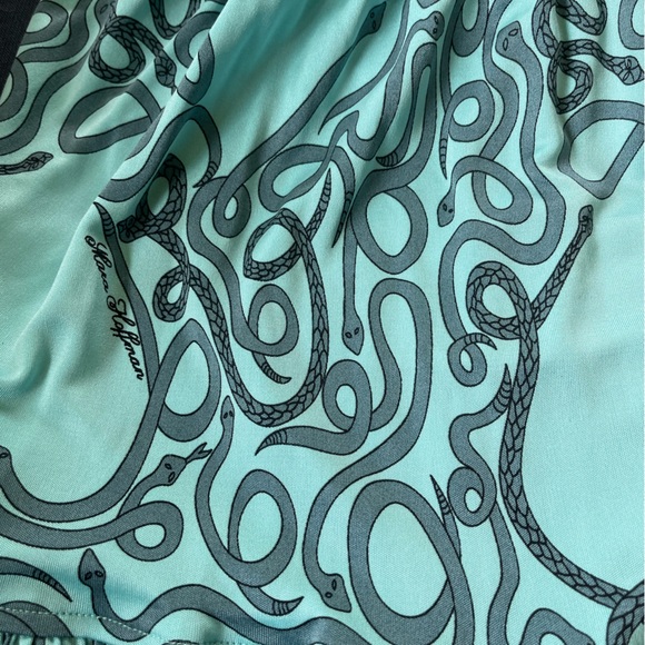 🏝️ Mara Hoffman Dress Small Teal - Picture 11 of 11